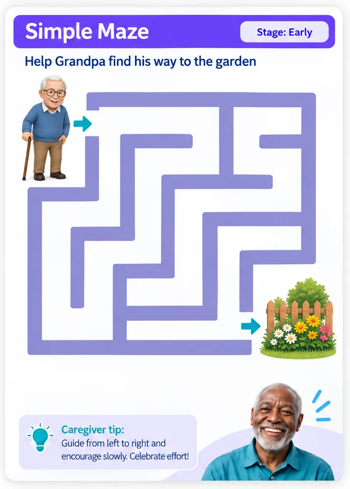 Activity page: Simple maze